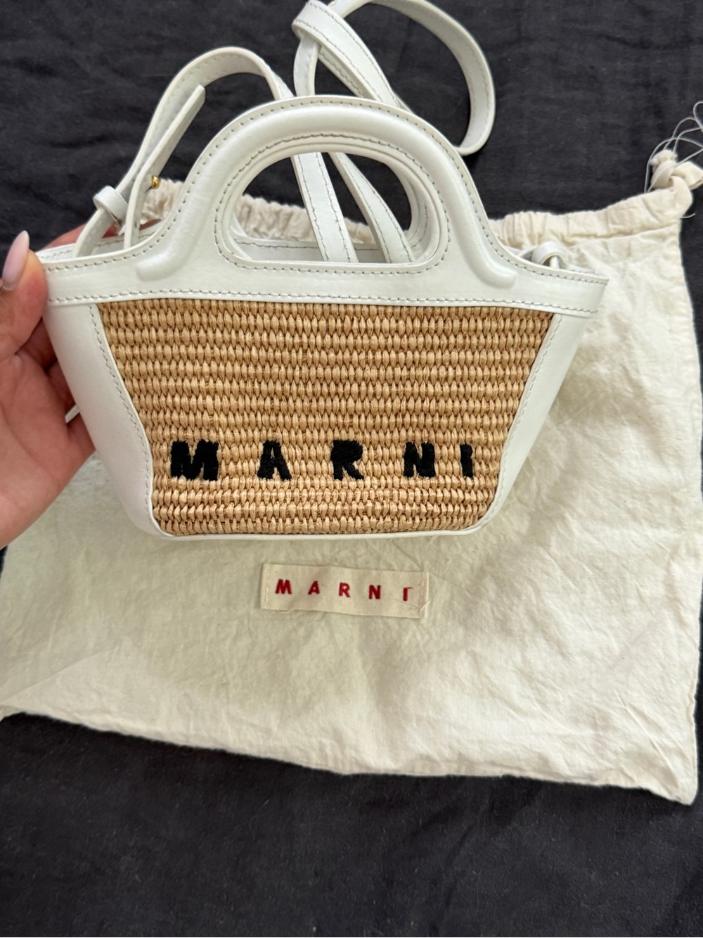 Marni tropicalia logo-embroidered tote bag